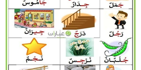 كلمات تبدأ بحرف الجيم ج